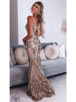 золотистое макси платье + plus size