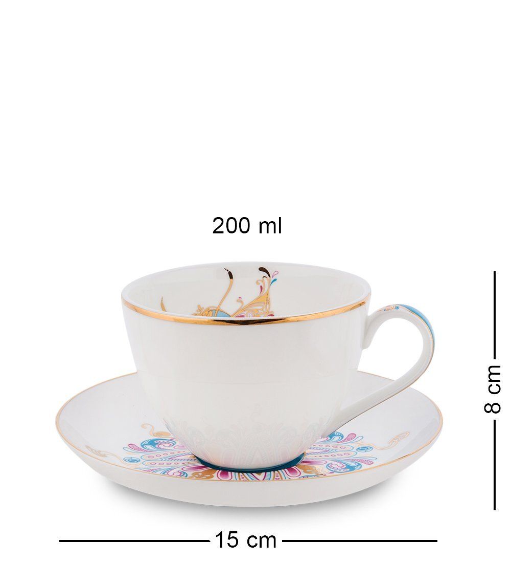 Pavone JK- 98 Чайный сервиз 15 пр. на 6 перс. «Песня Мотылька» (Canzone Falena  )
