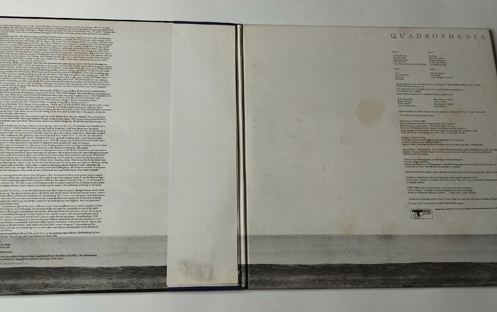 Винтажная виниловая пластинка LP The Who Quadrophenia (Japan 1973) (Obi) The Real Me