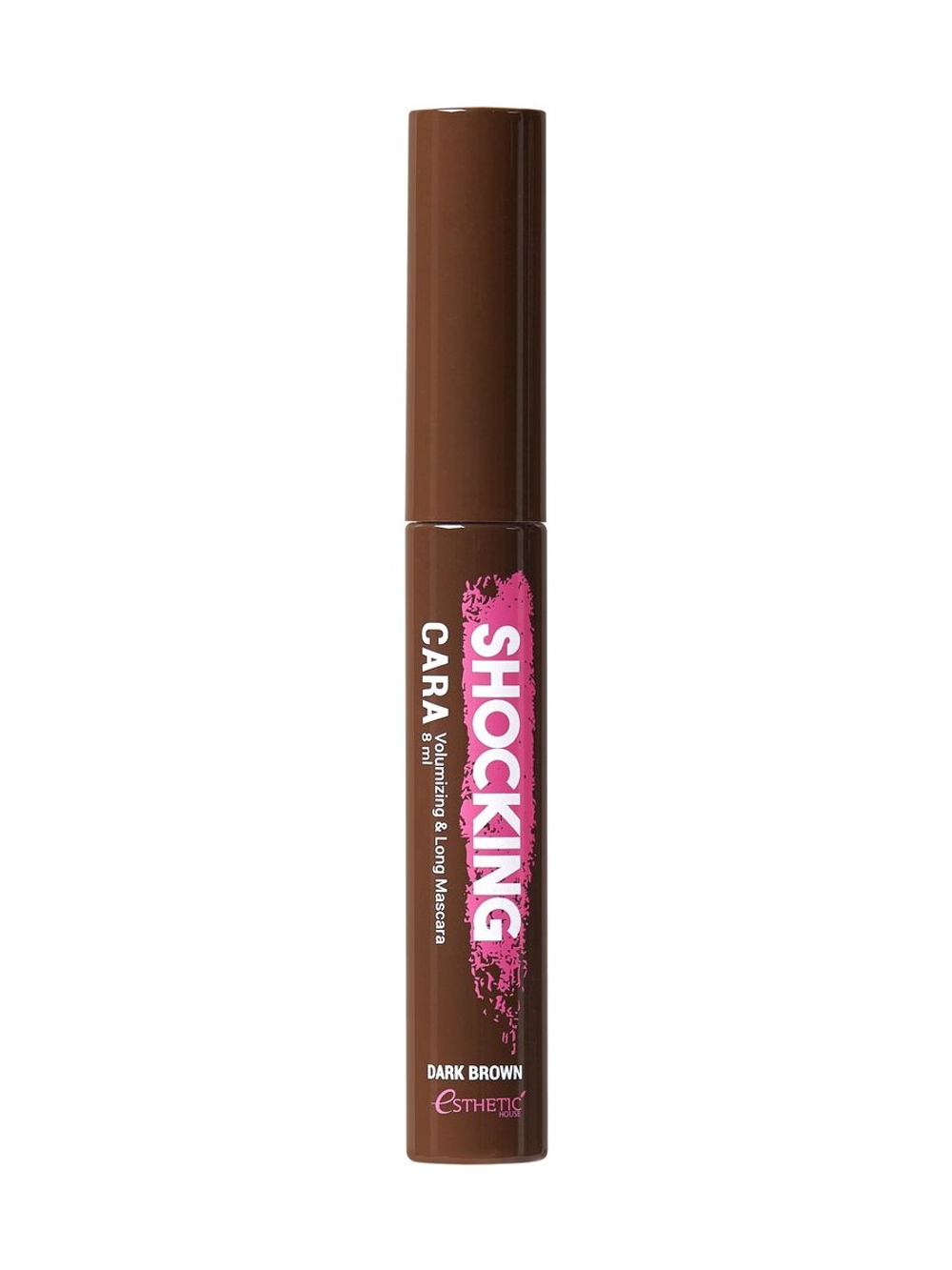 [ESTHETIC HOUSE] Тушь для ресниц КОРИЧНЕВАЯ Shocking Cara Volumizing&Long Mascara (Dark Brown), 8мл