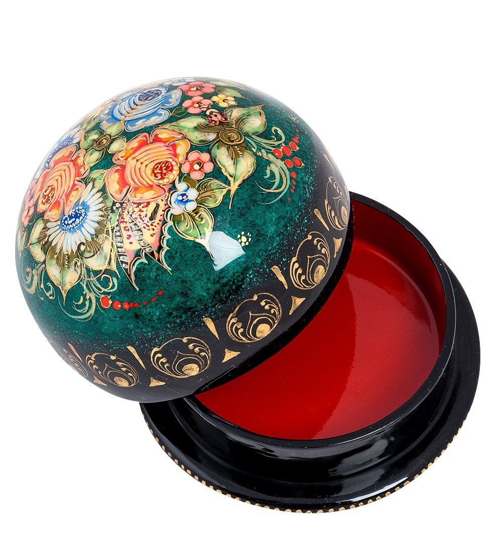 Народные промыслы ШК-30/ 15 Шкатулка «Букет» 10,0х10,0 Николаева - Вариант A