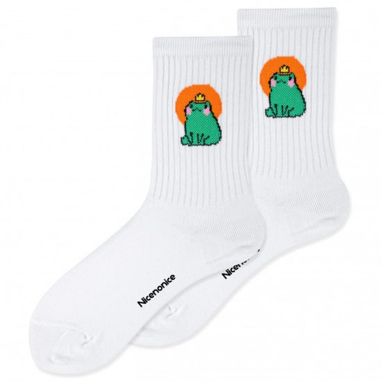 Носки Nicenonice Classic Царевна-лягушка (35-40, Белый)