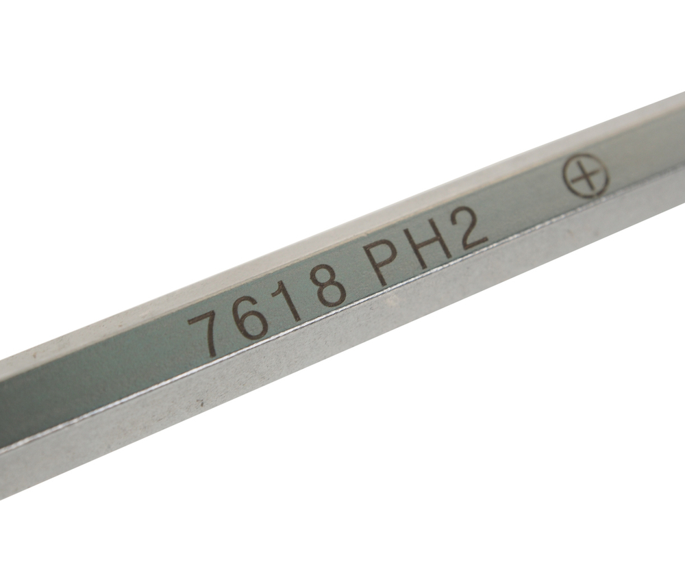 Отвертка крестовая PH 2.0х100мм усиленная со сквозным стержнем (сталь Cr-Mo) JTC