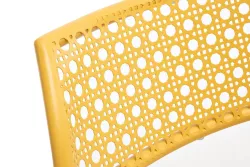 "Посейдон" стул стальной, цвет желтый