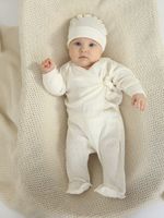 Комплект из 4-х предметов распашонка, ползунки, чепчик, шапочка