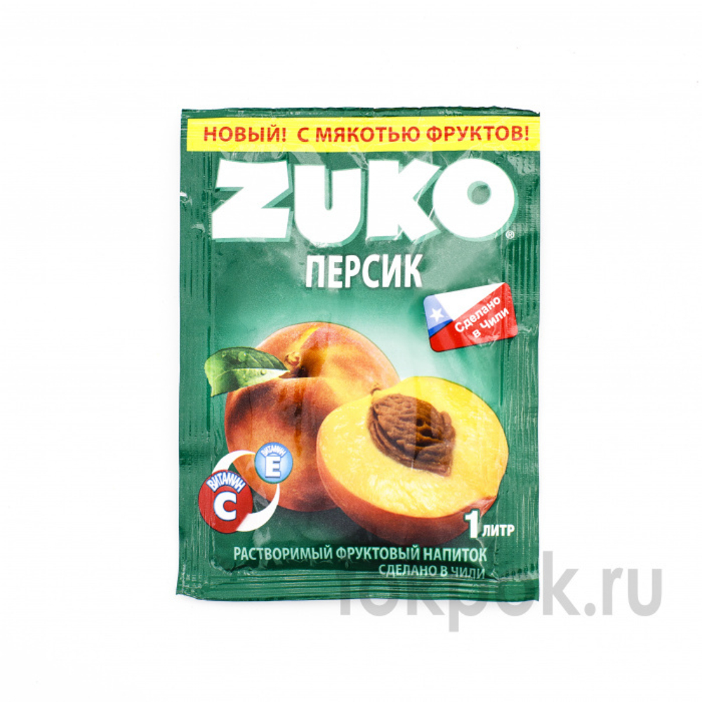 Растворимый напиток Zuko со вкусом персика, 25 гр