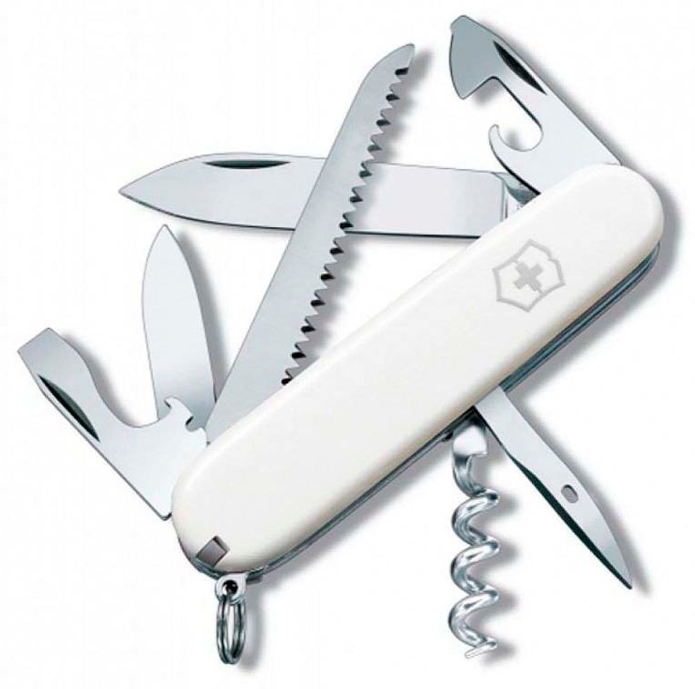 Нож Victorinox Camper, 91 мм, 13 функций, белый