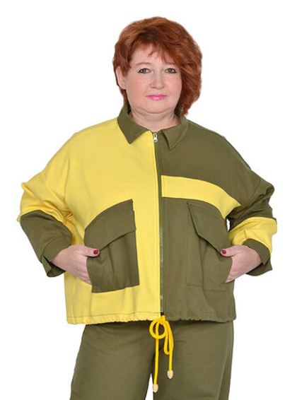 Ветровка джинсовая комбинированная