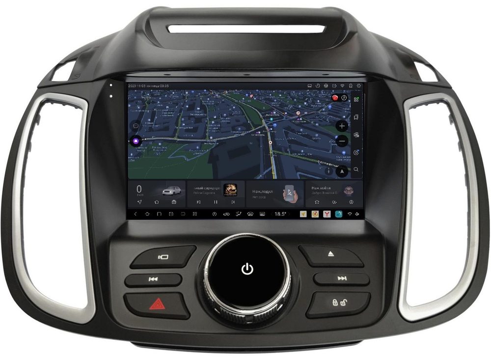 Магнитола для Ford Kuga 2 2012-2019 (без SYNC 3) - Carmedia SF-9203-1 (рамка 9") QLed+2K, Android 13, UIS7870 (DUDU7), CarPlay, SIM-слот