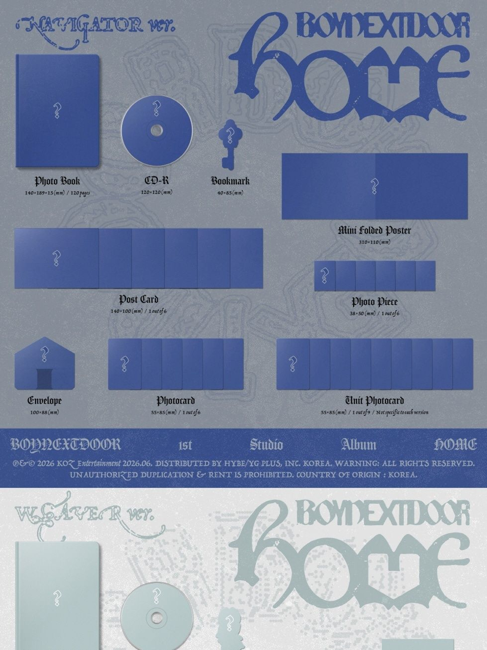 (ПРЕДЗАКАЗ) Альбом BOYNEXTDOOR - HOME 1st Studio Album RANDOM Version