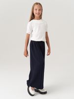 Школьные широкие брюки для девочки AT726-2 синий