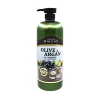 Шампунь для сухих и поврежденных волос с маслом оливы и арганы 3W Clinic Olive&Argan 2in1 Shampoo 1500мл