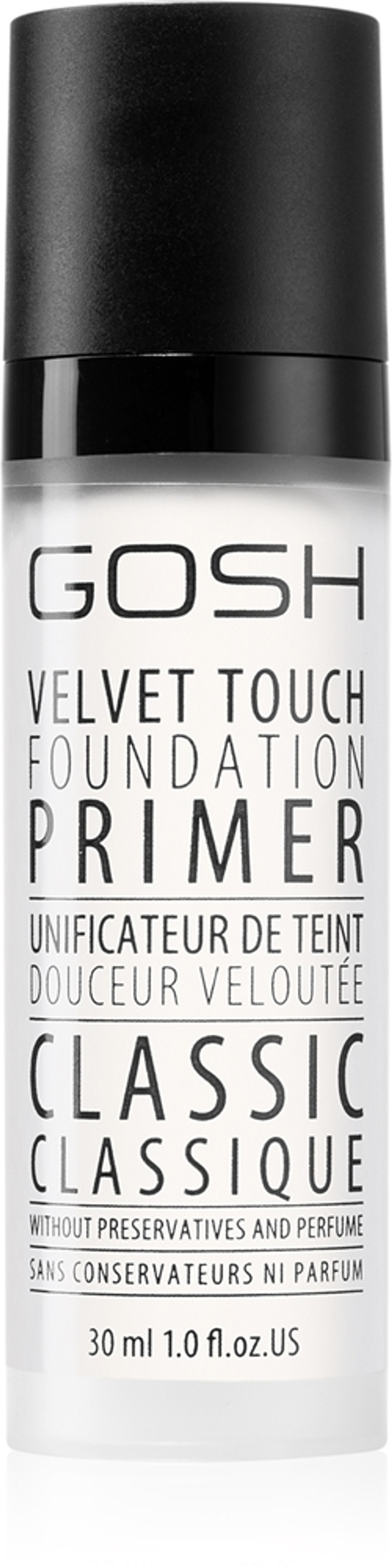 Gosh Velvet Touch - Основа под макияж, тональная основа, 30 ml
