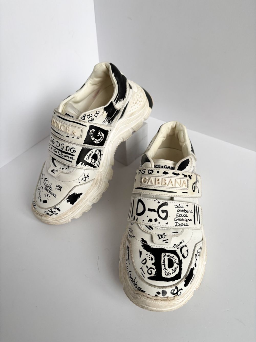 Кожаные кроссовки Dolce & Gabbana, 30