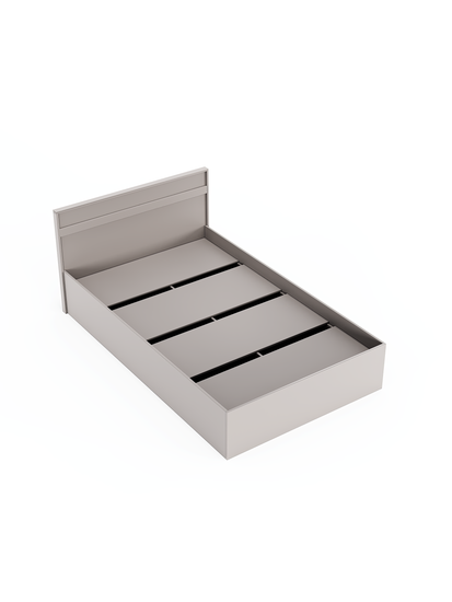 Кровать РОВЕННА 2000-1400 /2050*820*1464/ цемент темный / цемент светлый