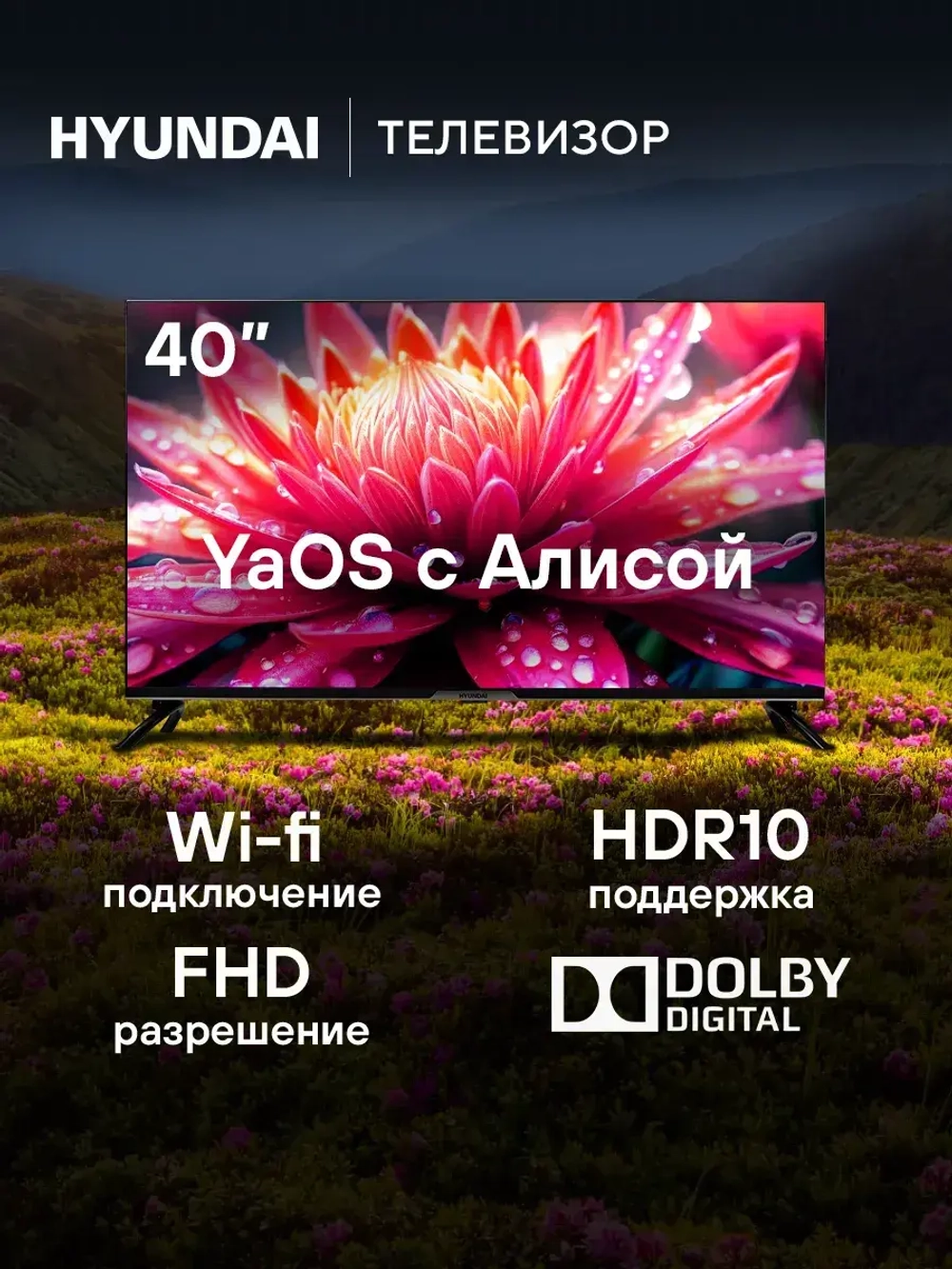 Телевизор LED 40" H-LED40BS5003 Smart Яндекс.ТВ