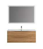 Тумба с раковиной подвесная BelBagno MARINO-CER-N-1200-2C-SO-WO-P Rovere Bianco, раковина белая BB-8099-120