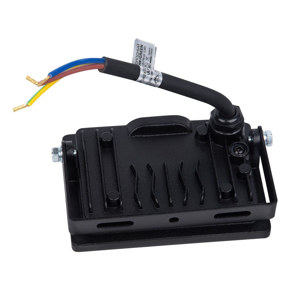 ULF-Q517 20W-GREEN IP65 220-240V BLACK Прожектор светодиодный. Зеленый свет. Корпус черный. TM Volpe