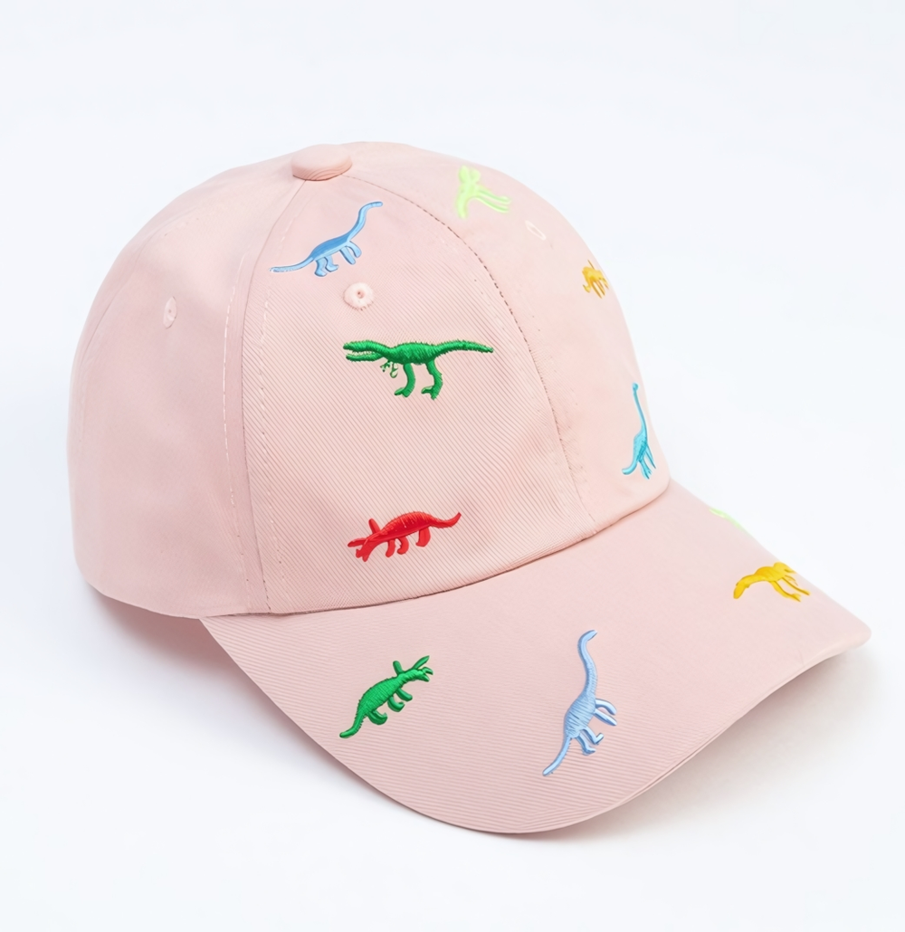 Кепка детская "Динозавры" цвет розовый, р. 50/ 7303887 MINAKU