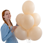 Шар 14" Алебастр (матово-белый), Пастель/ Vanilla Belbal