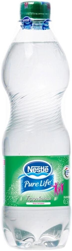 Вода природная минеральная Нестле Пьюр Лайф Газированная / Nestle Pure Life Sparkling 0.5 - пэт