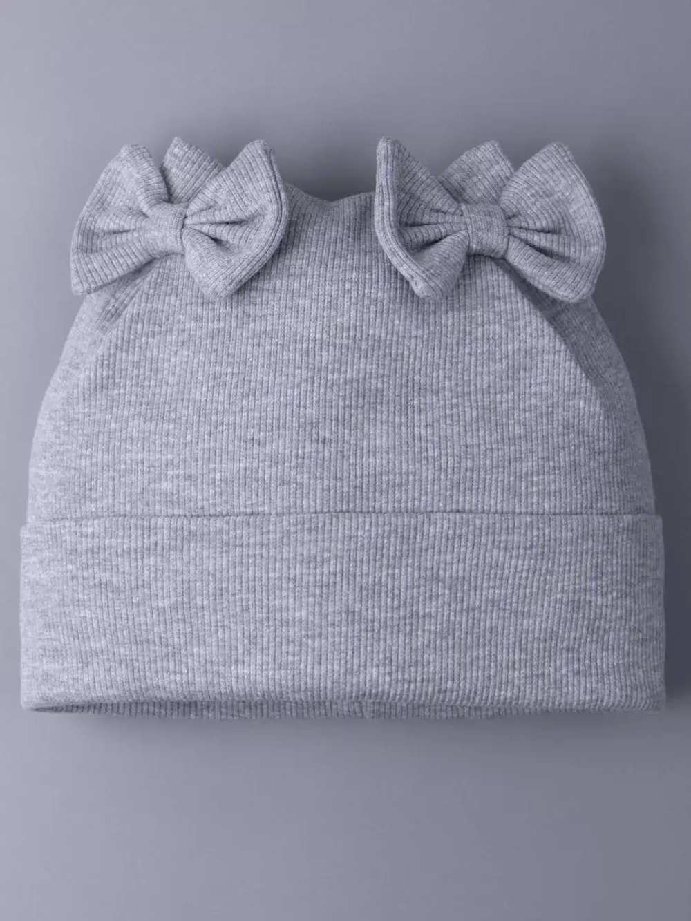 Шапка для девочки осенняя с бантиками