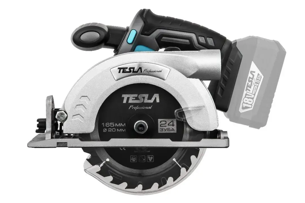 Аккум.циркулярная пила TESLA TCS18DC TO 18В LiION 3800 об/мин 165x20мм макс.пропил 55мм TESLA TCS18DC