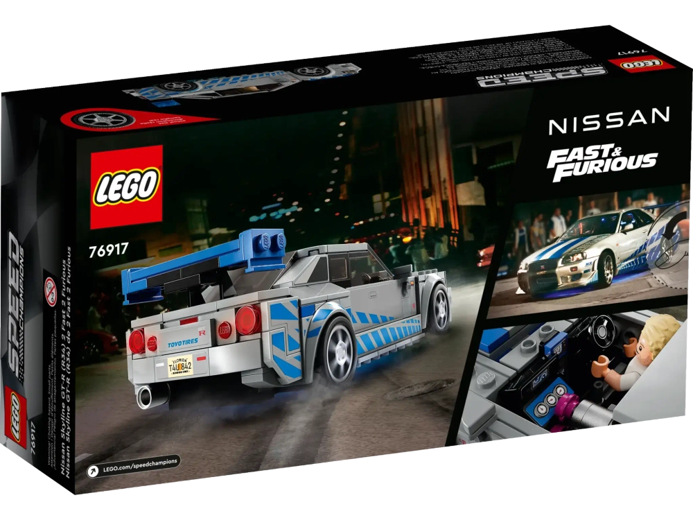 Конструктор LEGO Speed Champions 76917 Форсаж 2 Nissan Skyline GTR (R34)
