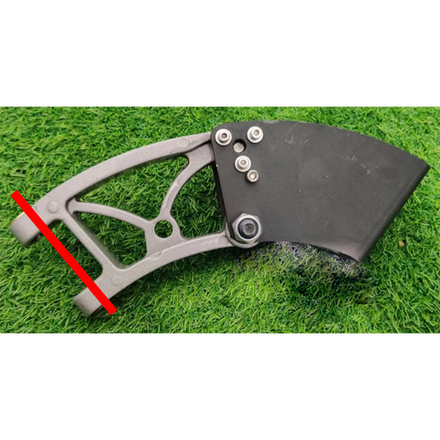 Ось рулевой стойки складного механизма в сборе со втулками для электросамоката Kugoo M4