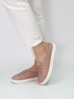 Кеды женские летние натуральная кожа