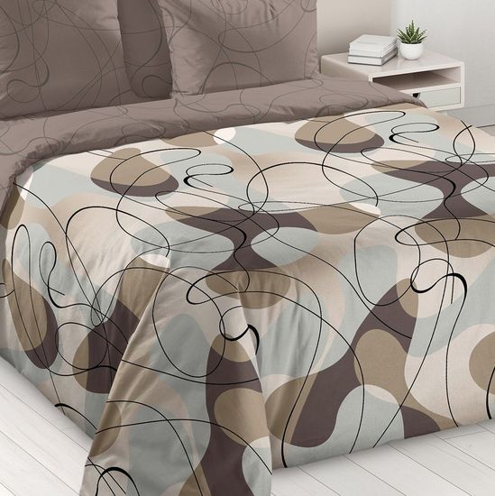 Полуторный комплект постельного белья Альфредо Зима-Лето перкаль