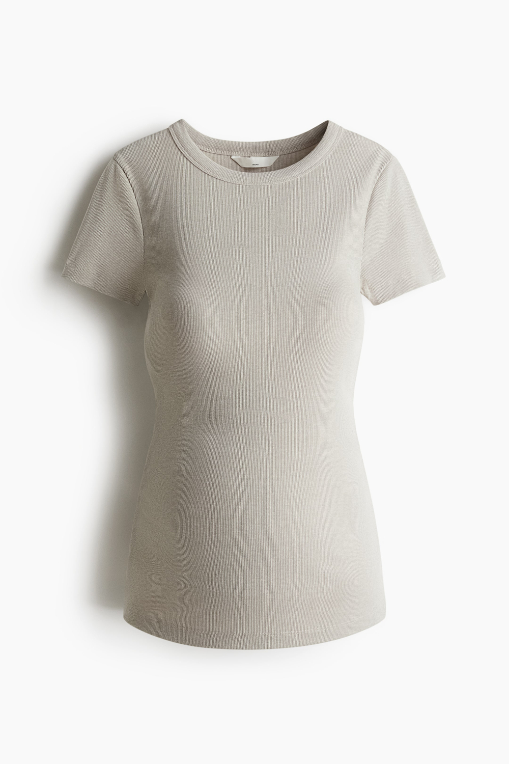 H&M Топ в рубчик для беременных, серо-бежевый