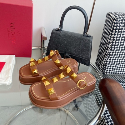 Valentino Roman Stud Slide Sandal