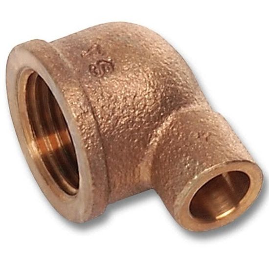 Угольник Sanha 22x1/2" ВР с внутренней резьбой (4090G бронзовые фитинги под пайку)