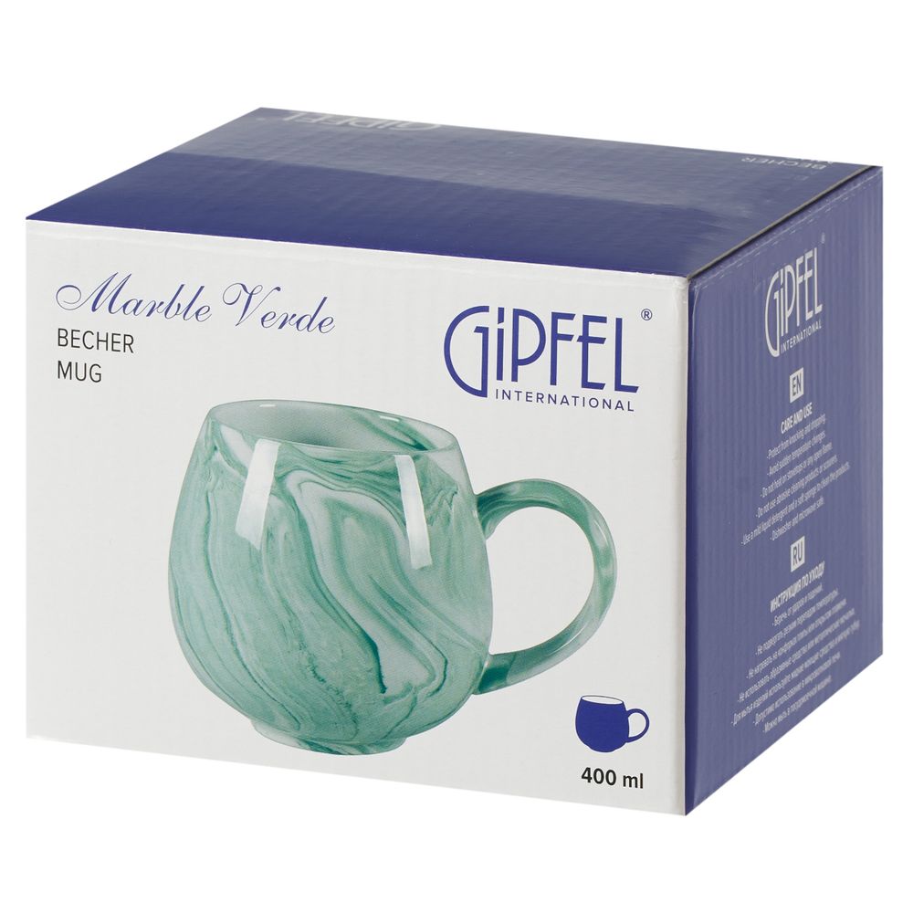 Кружка Gipfel Marble Verde 52696 400 мл