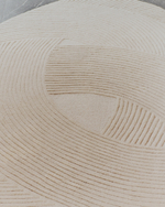 Белый шерстяной ковер Domm 160 x 230 см