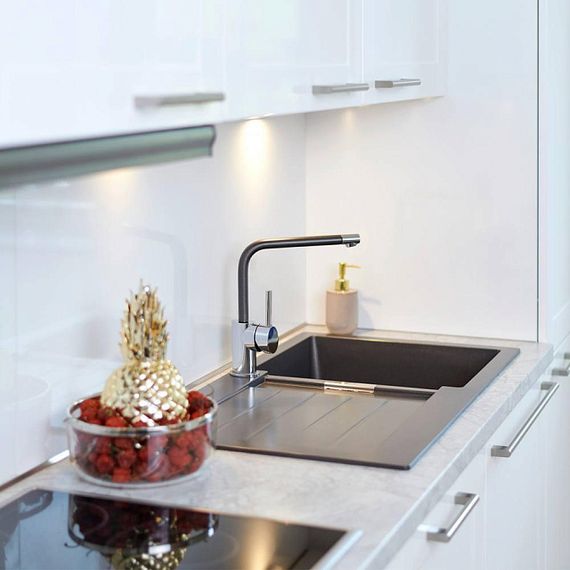 Смеситель Schock Nimbus, Cristadur хром/магма