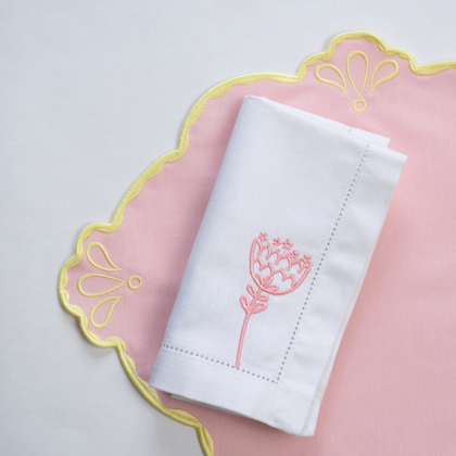 Салфетка "Цветочек" розовый