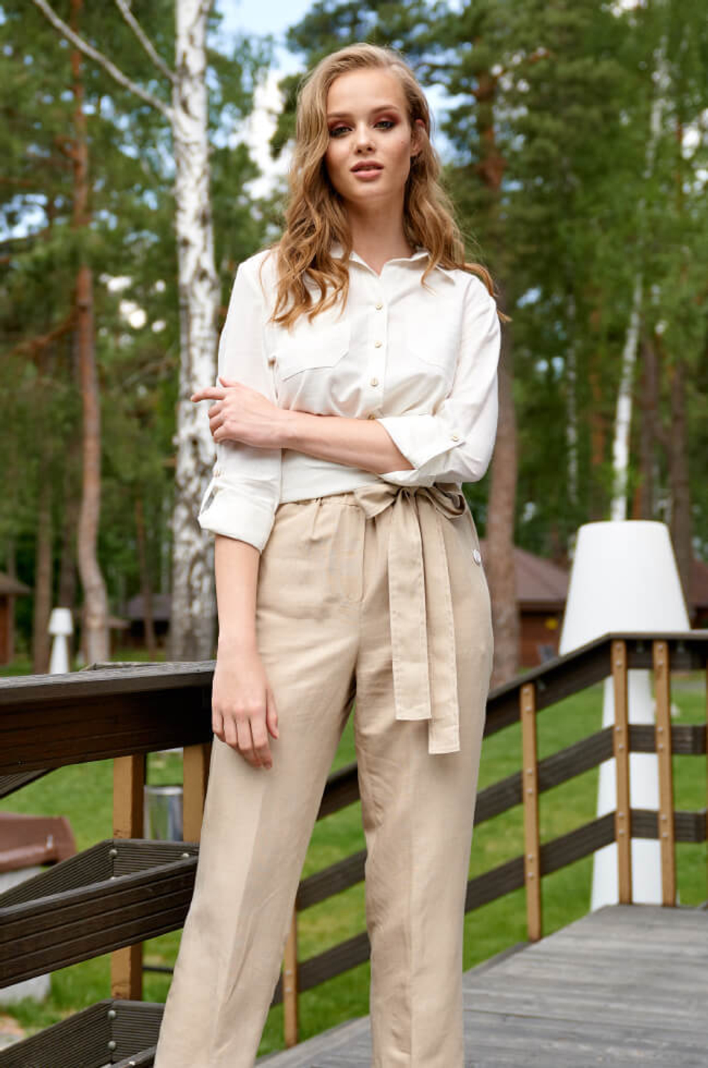 22167 Блузка женская (белый)