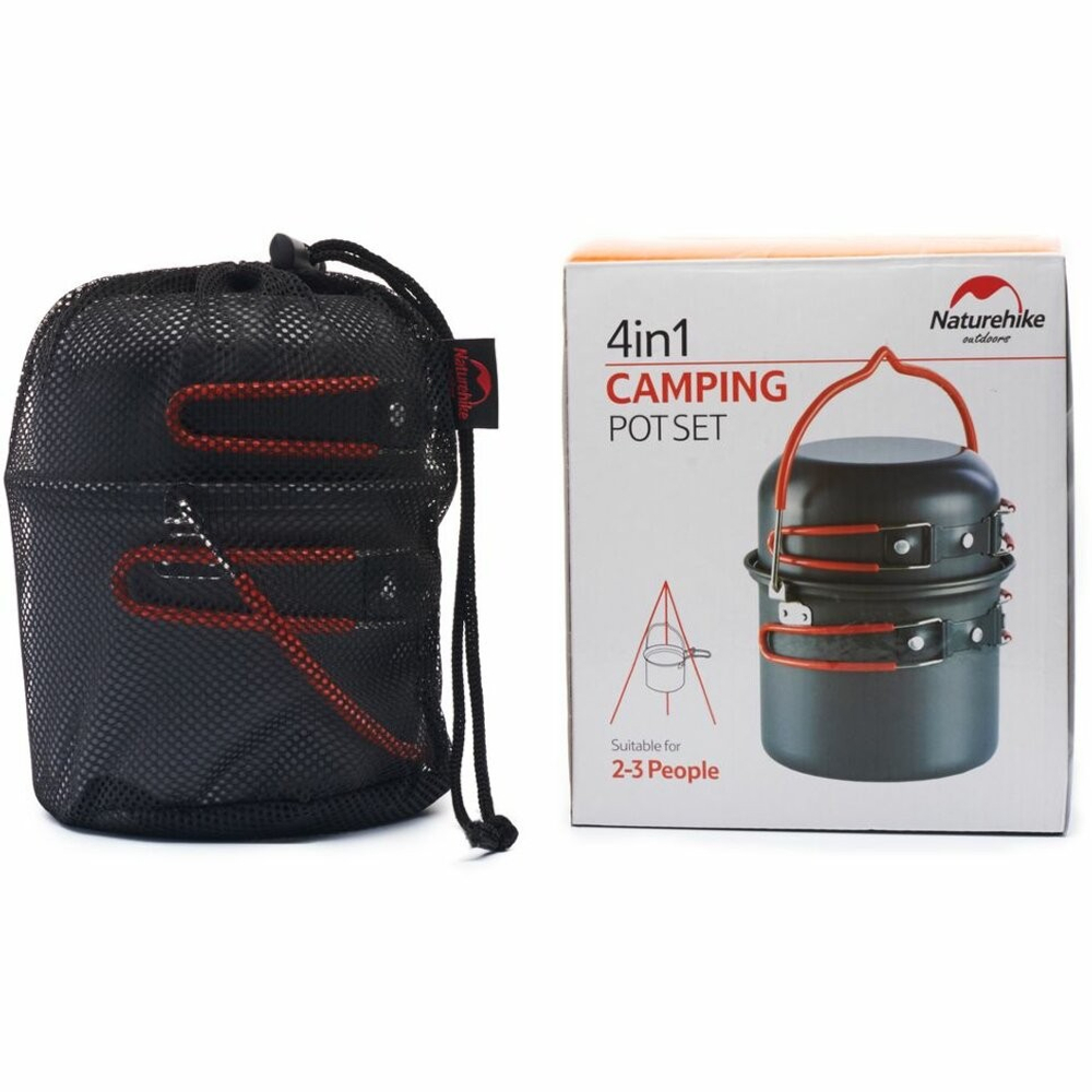 Набор посуды Naturehike туристический 4 в 1 (подвес+3 чашки), артикул NH18T018-G-VA Под заказ