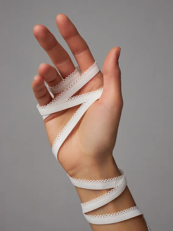 004 К-94/9 Резинка ажурная Lauma 9 мм, айвори 004