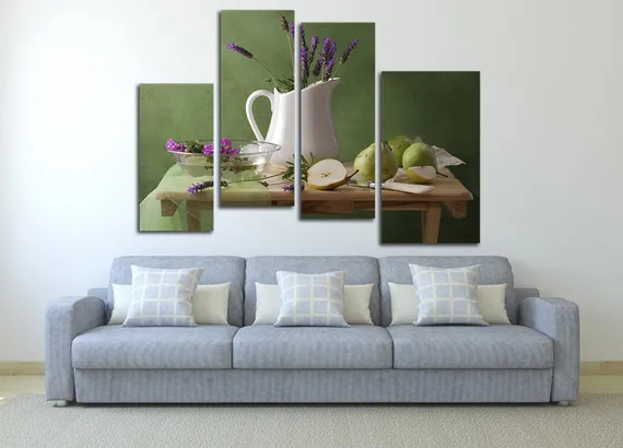 Модульная картина "Грушевый натюрморт"