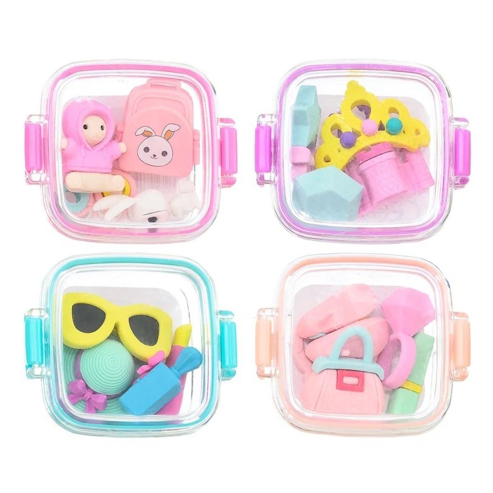 Ластик Qihao, фигурный, разборный, серия "Play house", объемный цветной корпус, в пластиковом контейнере Ластик Qihao, фигурный, разборный, серия "Play house", объемный цветной корпус, в пластиковом контейнере