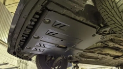 Защита картера двигателя, КПП (2 мм, сталь) для Toyota Sienta 2015-2022 (V = 1.5 AT FWD) Sheriff.24.5247