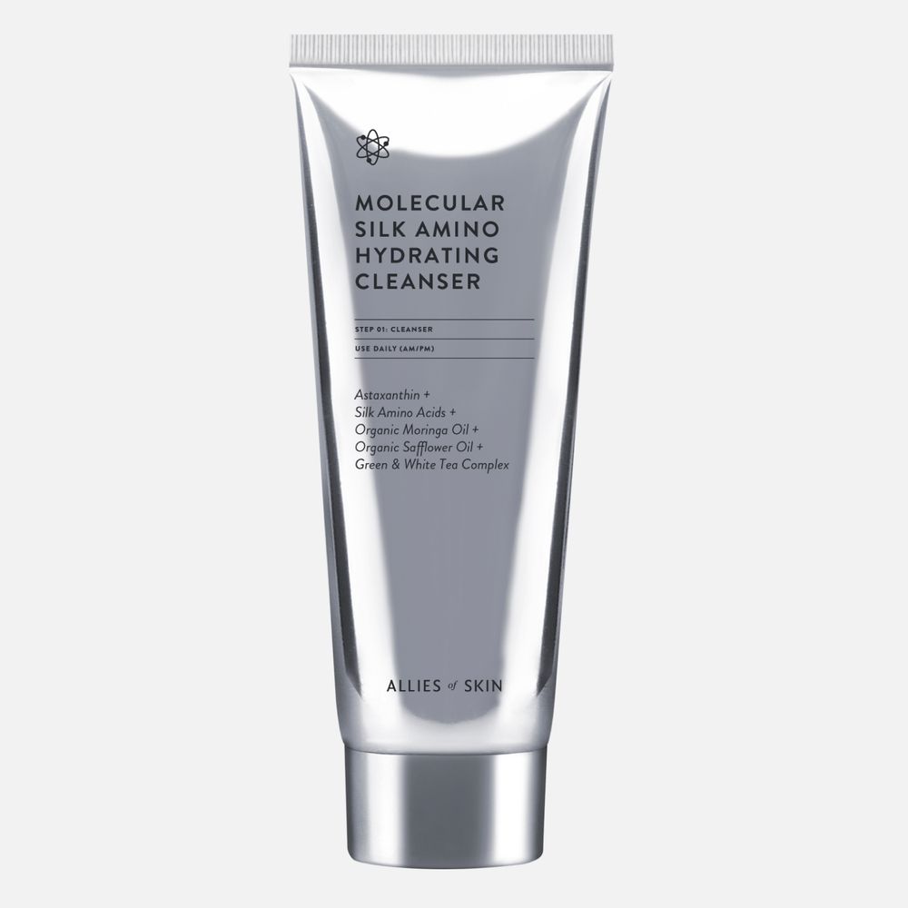 ALLIES OF SKIN Molecular Silk Amino Hydrating Cleanser Очищающее увлажняющее средство с аминокислотами шелка, 100 мл