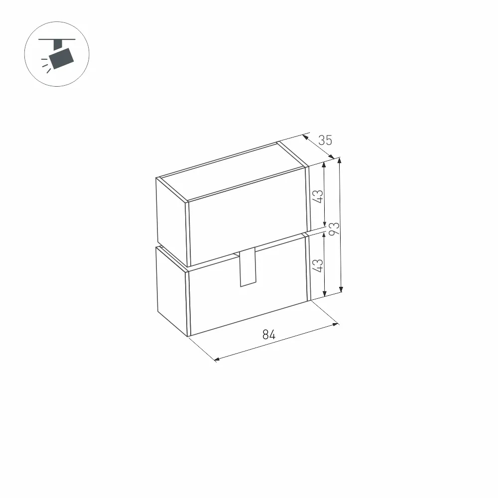 Светильник MAG-LASER-FOLD-45-S84-3W Day4000 (WH, 15 deg, 24V) (Arlight, IP20 Металл, 5 лет) 027626