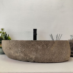 Раковина из речного камня RS-63545 (63*37*16) 0124
