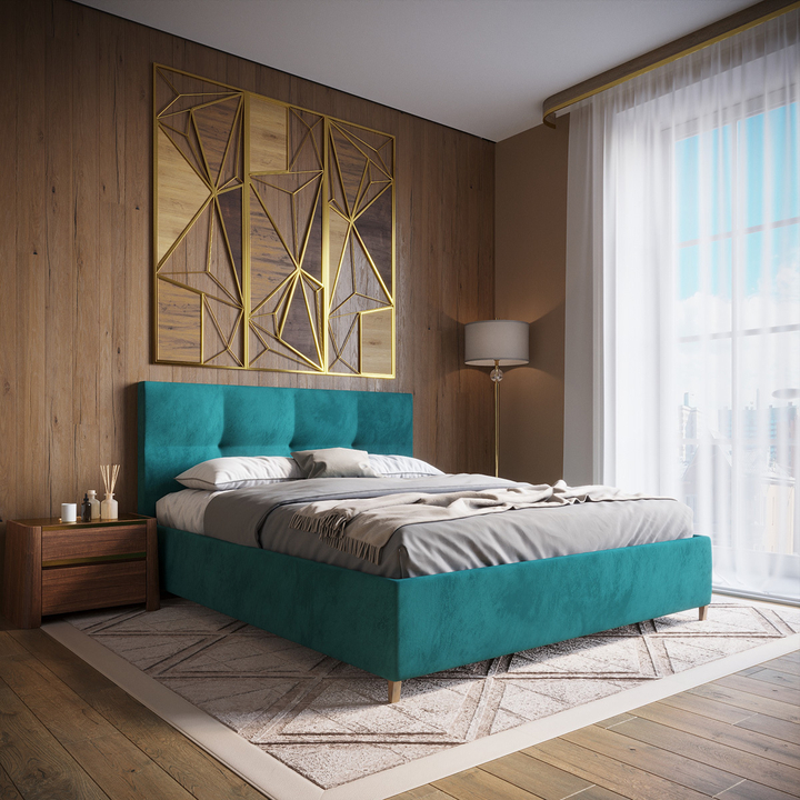 Двуспальная кровать с подъемным механизмом Оптима, 140х190