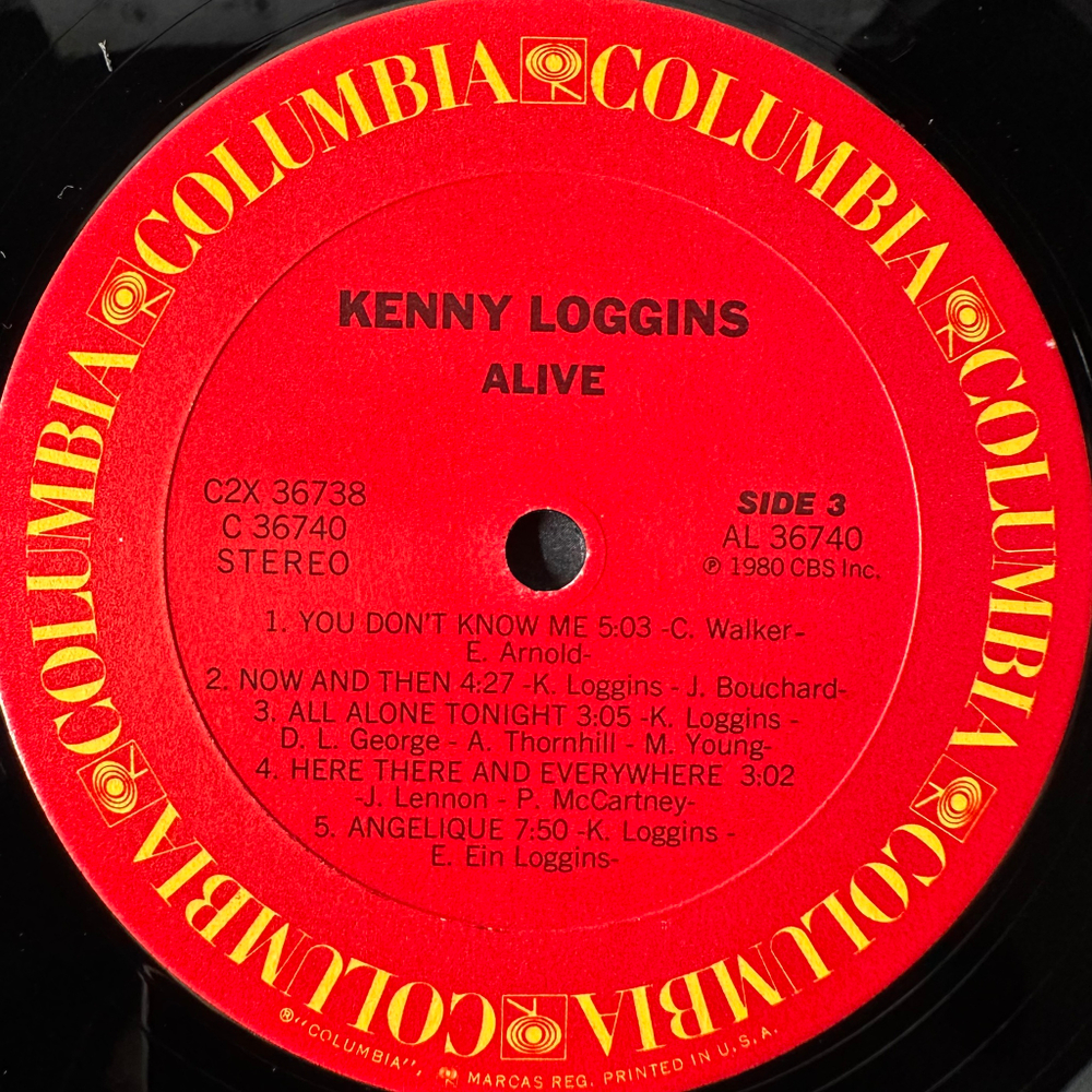 Kenny Loggins ‎– Alive 2LP (США 1980г.)