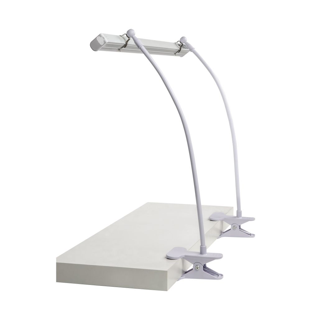 UFP-M02C-450 WHITE POLYBAG SET2 Подставка для светильника ULI-P. на прищепке. длина трубки 450мм. набор из 2шт. Белая. ТM ФитоЛето